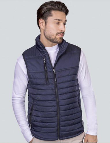 HRM-1301-Mens Hooded Performance Body Warmer